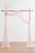 Wedding Arch Draping Fabric 2 Panels 20Ft Blush Chiffon Fabric Drapes Arbor Drapery Wedding Ceremony Reception Swag Decorations
